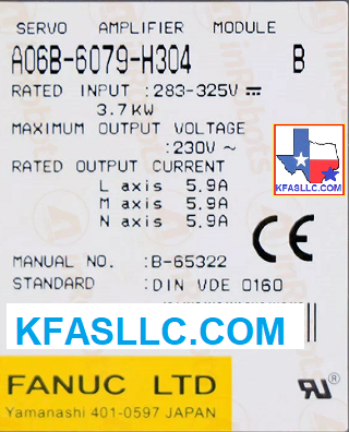 A06B-6079-H304 A06B6079H304 Fanuc Alpha Servo Amplifier Module