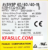 Fanuc A06B-6134-H303 A06B6134H303 Alarm Codes and Troubleshooting Tips