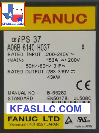 A06B-6140-H037 A06B6140H037 Fanuc/ GE Fanuc Alpha-i Power Supply Module