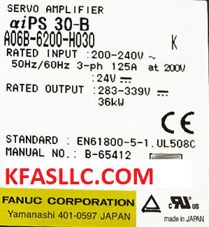 A06B-6200-H030 A06B6200H030 Fanuc Alpha-iB Power Supply Module