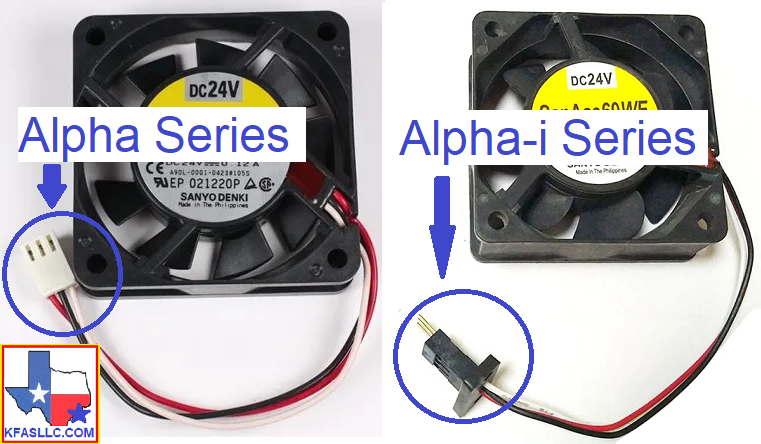 Fanuc Alpha vs Alpha-i series cooling fan comparison